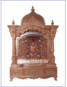 Luxury Hand-Carved Wooden Mandir with Jaali | GMB
