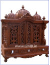 Luxury Closed Wooden Mandir with Jali Doors | GMB