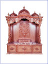 Luxury Triple Dome Wooden Mandir | GMB Sculptures