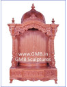 Luxury Hand-Carved Wooden Mandir with Storage | GMB