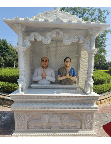 White Marble Mandir for Outdoor