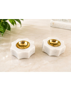 Star-Shaped Marble Diya