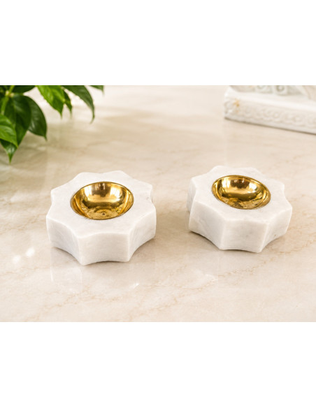 Star-Shaped Marble Diya