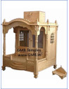 Handcrafted Sevan Wood Temple for Home | Gita Murti Bhandar
