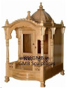 Handcrafted Sevan Wood Temple for Home | Gita Murti Bhandar