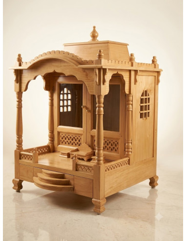 Simple Sevan Wood Temple for home