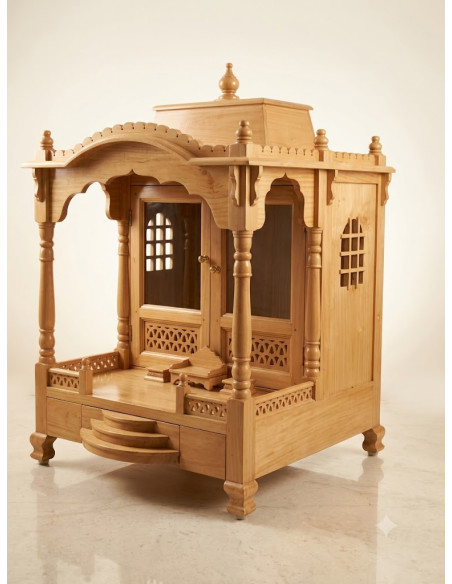 Simple Sevan Wood Temple for home