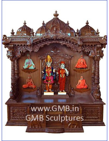 Hand-Carved Wooden Swaminarayan Mandir | Luxury Temple