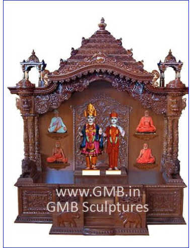 Hand-Carved Wooden Swaminarayan Mandir | Premium Temple
