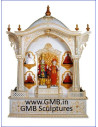 Luxury White Wooden Swaminarayan Mandir | GMB